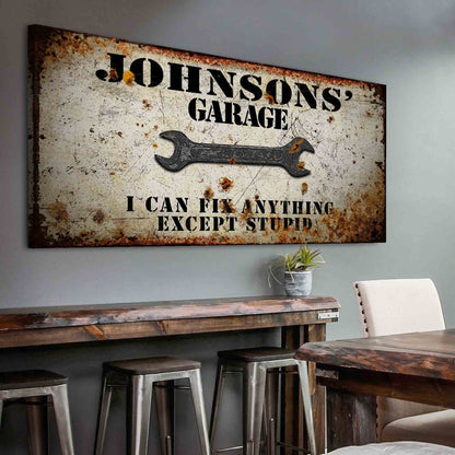 Garage Sign by Tailored Canvases
