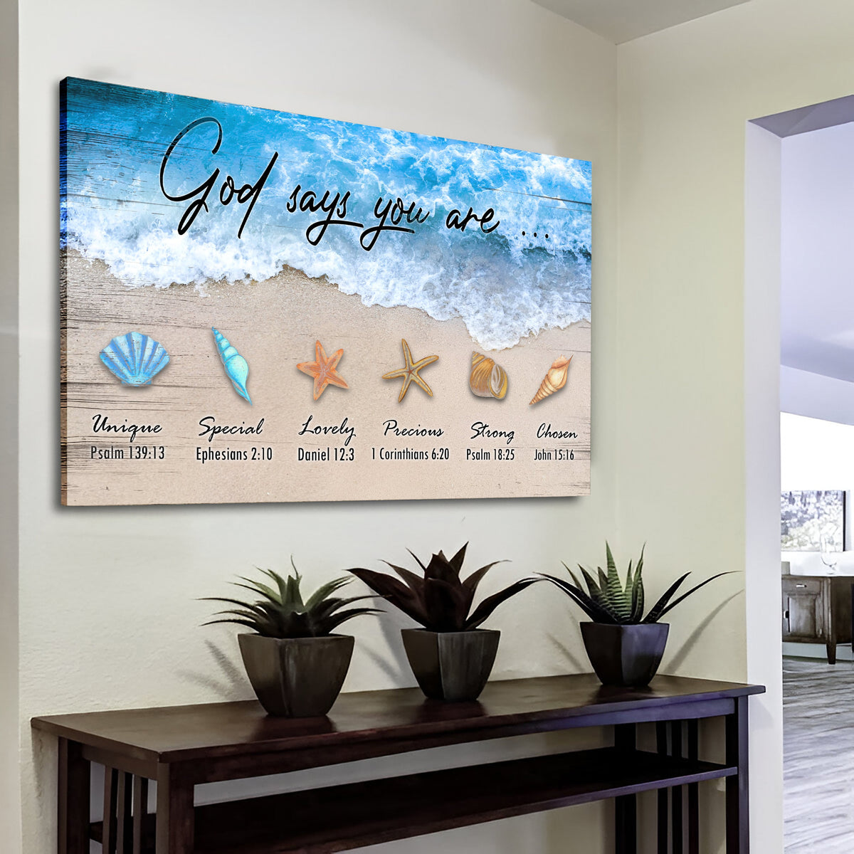 God Says You Are Faith Sign II by Tailored Canvases