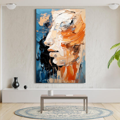 Modern Brush Stroke Abstract Wall Art by Tailored Canvases