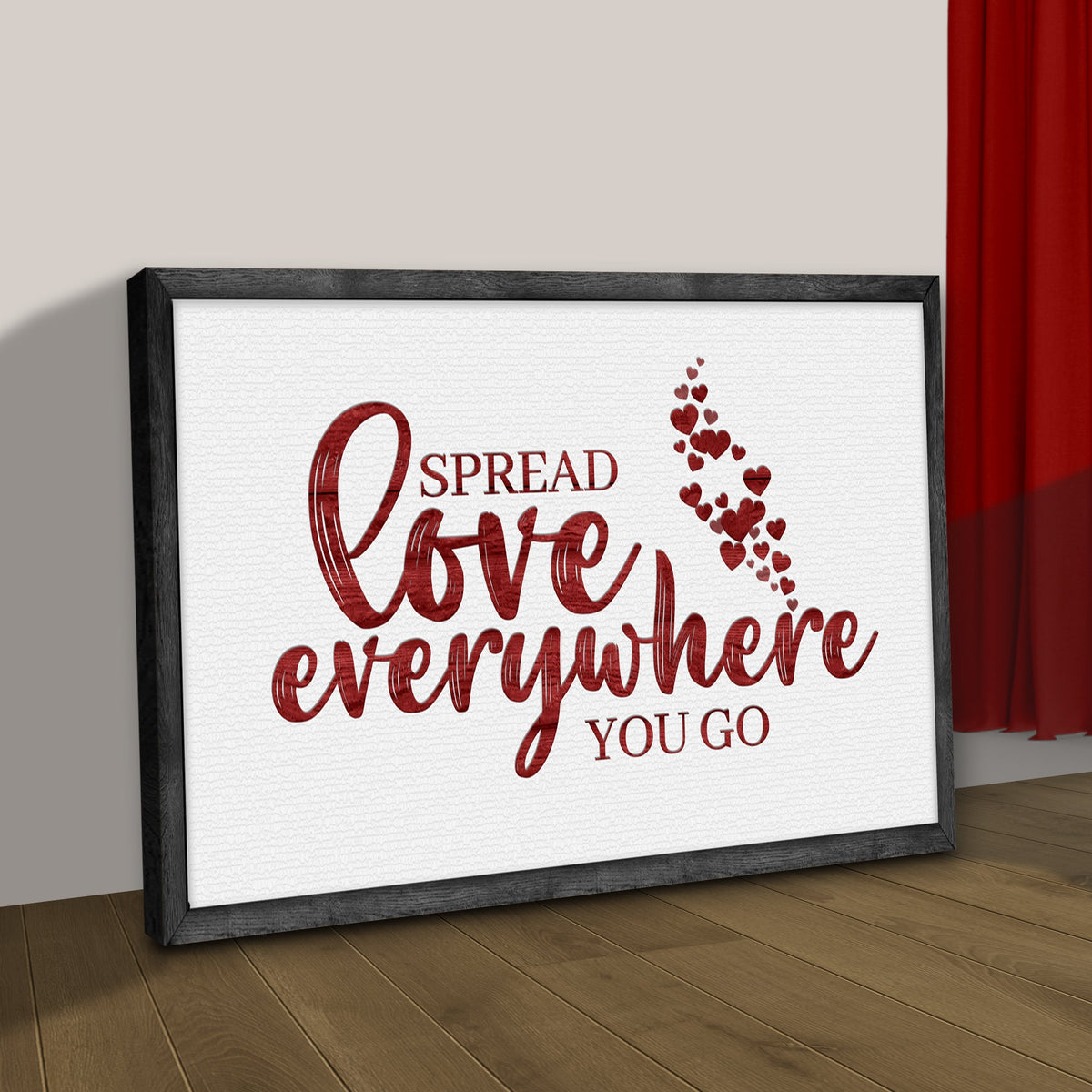 Valentines Day Sign IV by Tailored Canvases