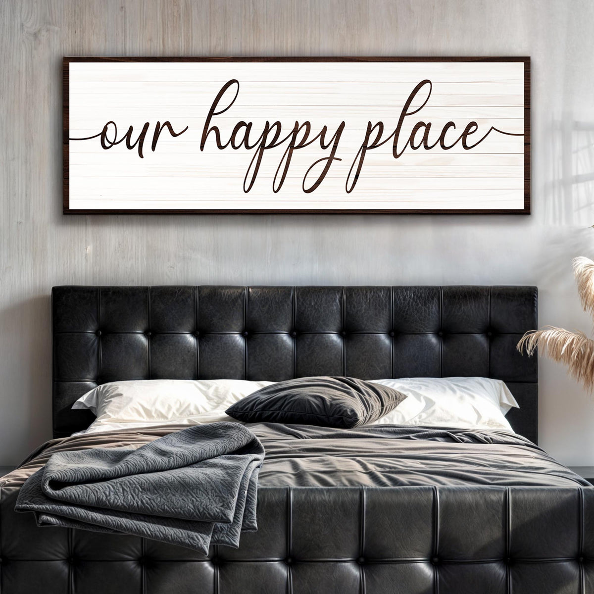 Our Happy Place Sign II by Tailored Canvases
