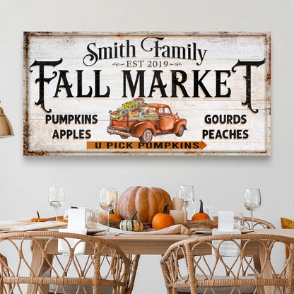 Fall Market Pumpkin Patch Sign by Tailored Canvases