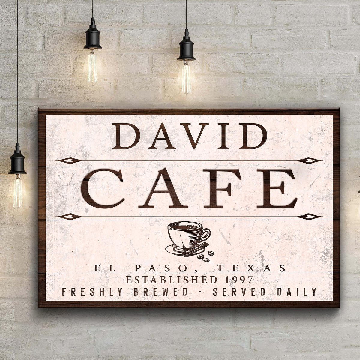 Cafe Sign II by Tailored Canvases