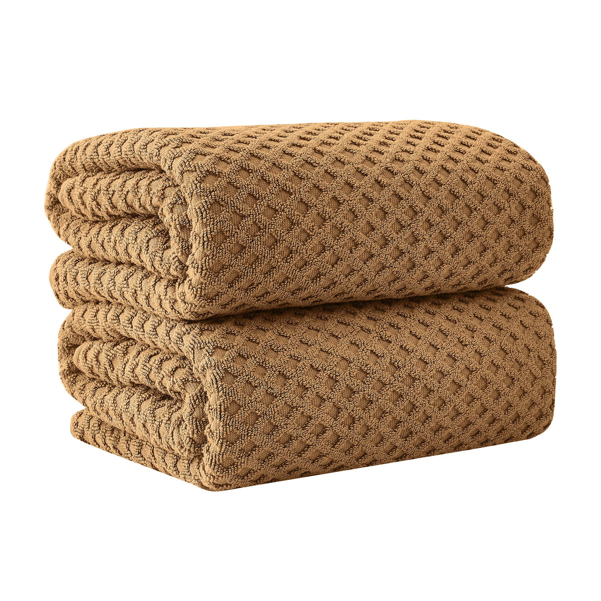 Cotton Diamond Waffle Weave Bath Towel Set - Grayson Collection by Great Bay Home