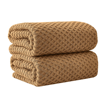 Cotton Diamond Waffle Weave Bath Towel Set - Grayson Collection by Great Bay Home