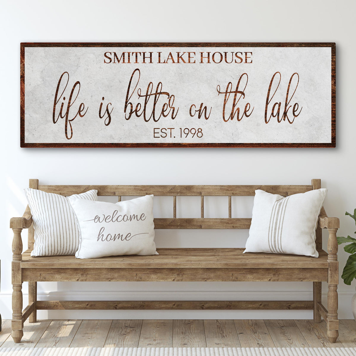 Life Is Better On The Lake Sign II by Tailored Canvases