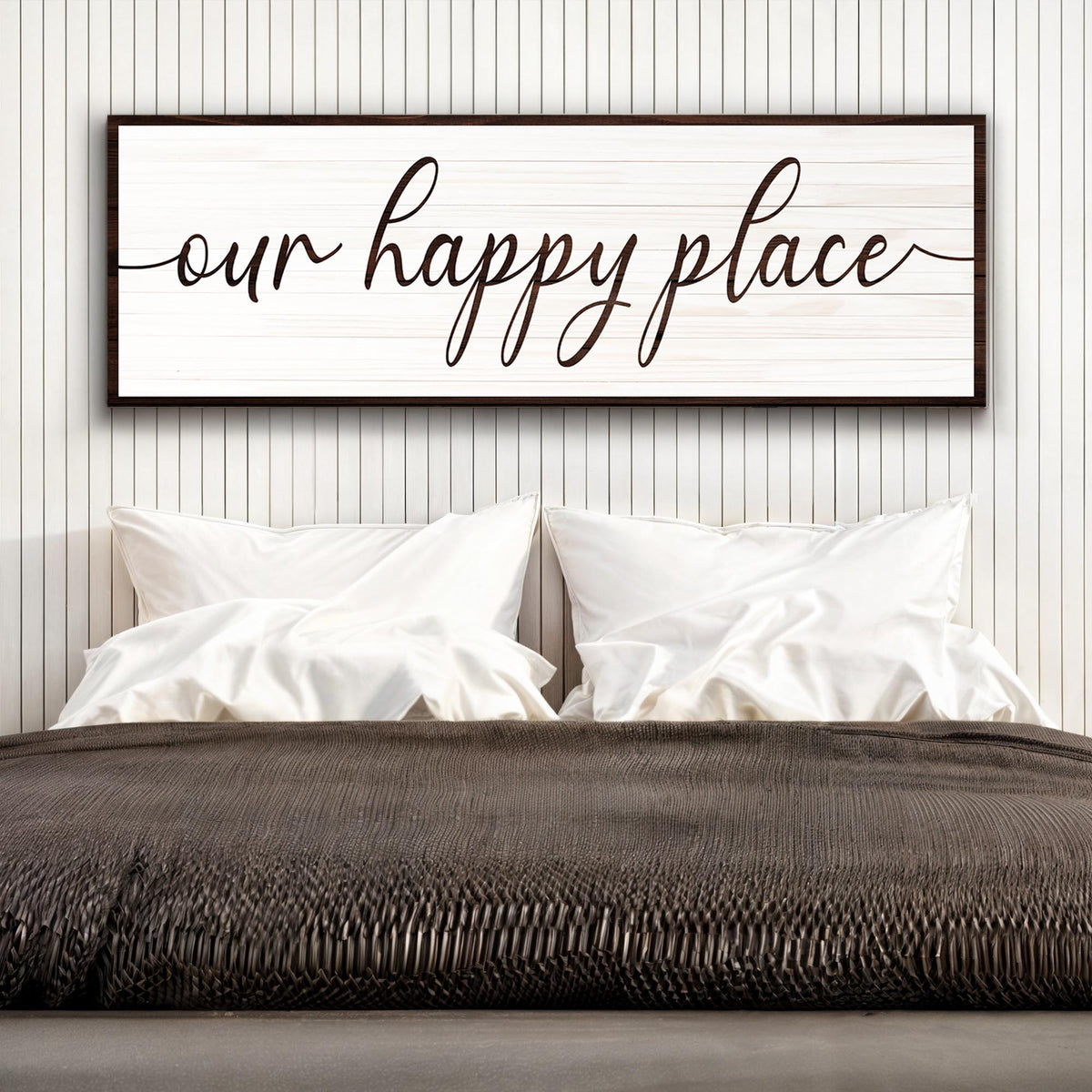 Our Happy Place Sign II by Tailored Canvases
