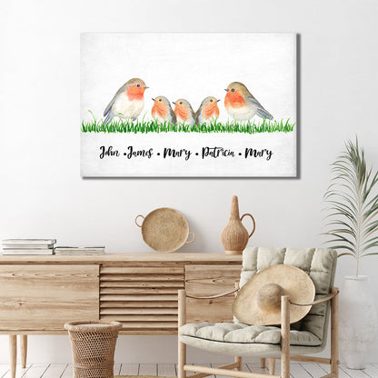 Family Flock of Birds Sign by Tailored Canvases