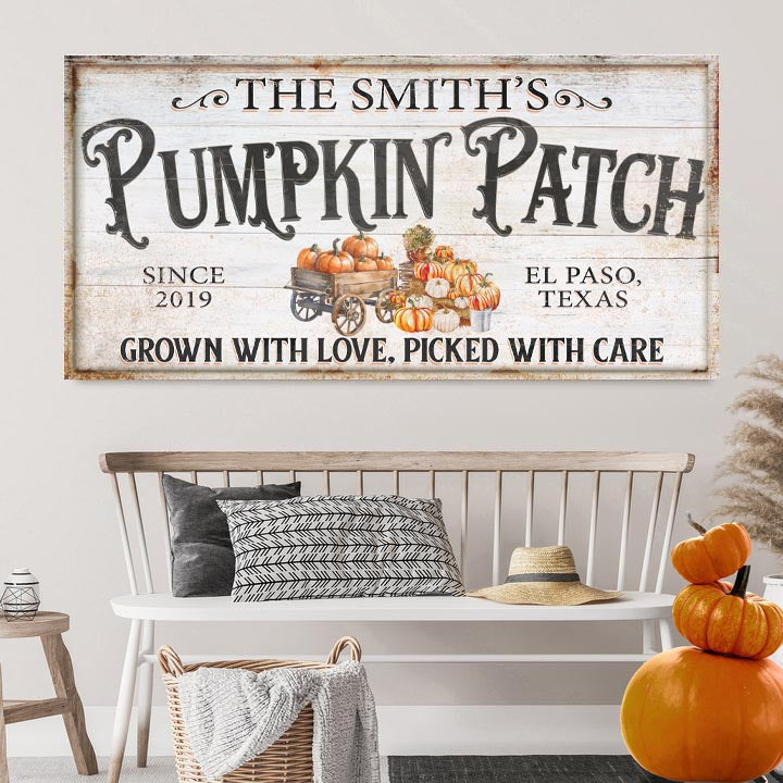 Personalized Pumpkin Patch Sign VII by Tailored Canvases