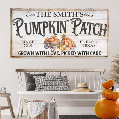 Personalized Pumpkin Patch Sign VII by Tailored Canvases
