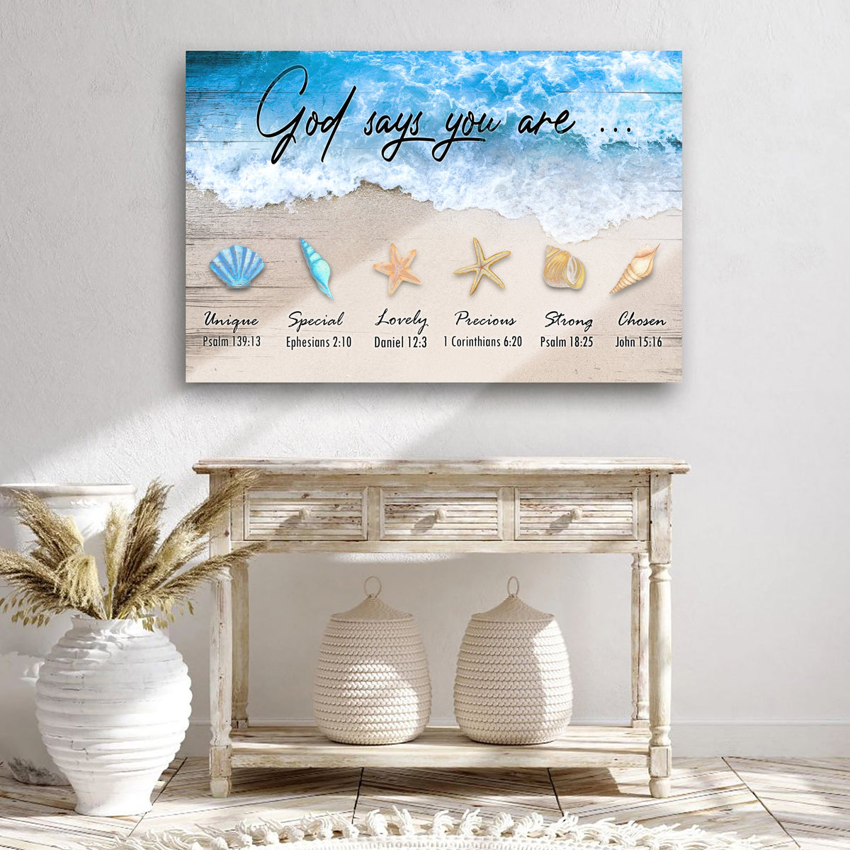 God Says You Are Faith Sign II by Tailored Canvases