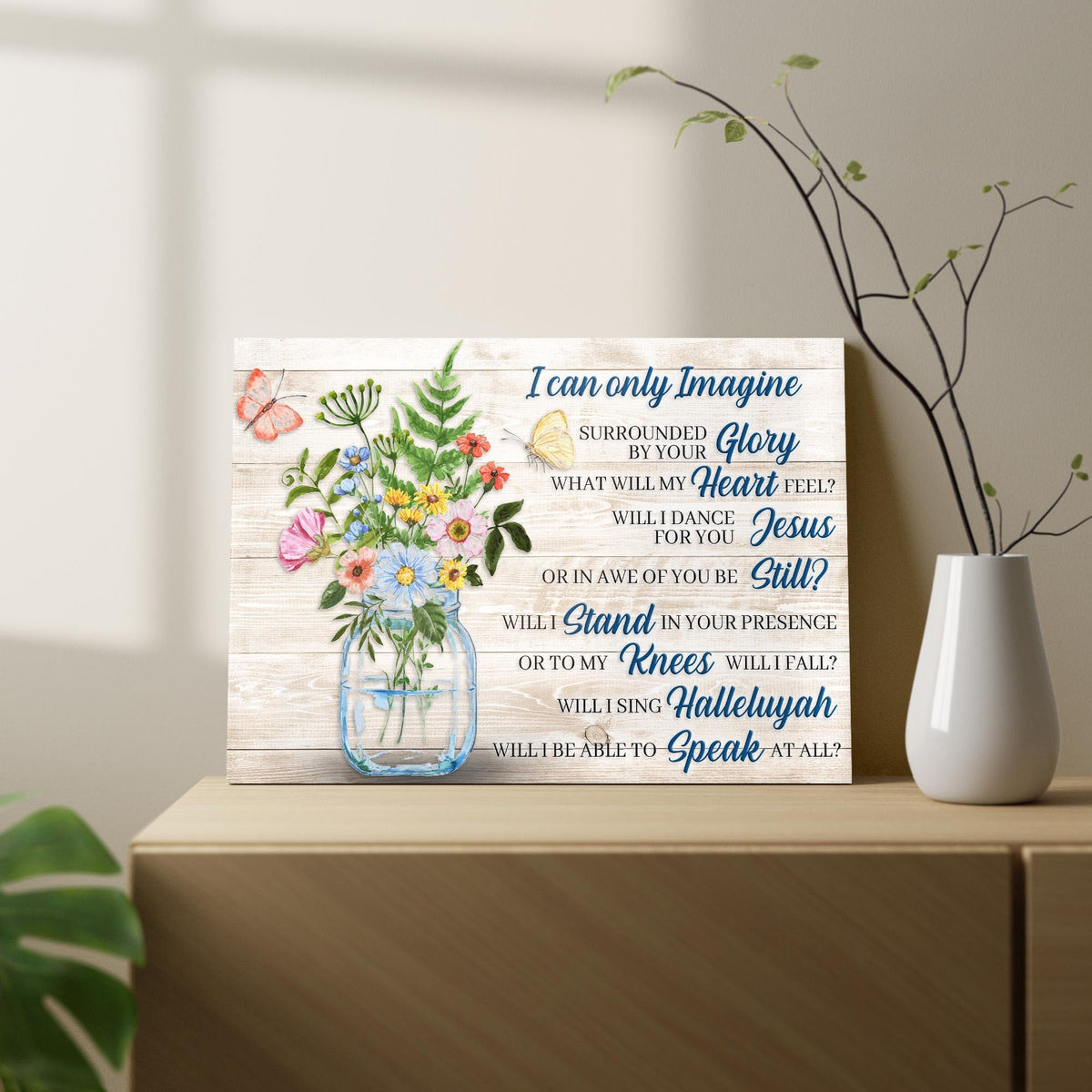 I Can Only Imagine Faith Sign IV by Tailored Canvases