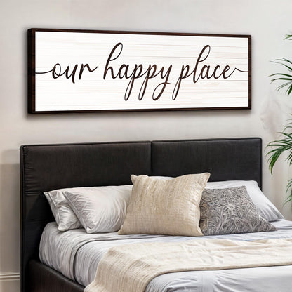 Our Happy Place Sign II by Tailored Canvases
