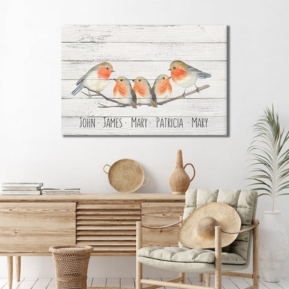 Family Flock of Birds Sign by Tailored Canvases