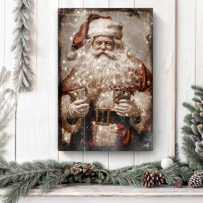 Vintage Christmas Santa Claus Wall Art IV by Tailored Canvases