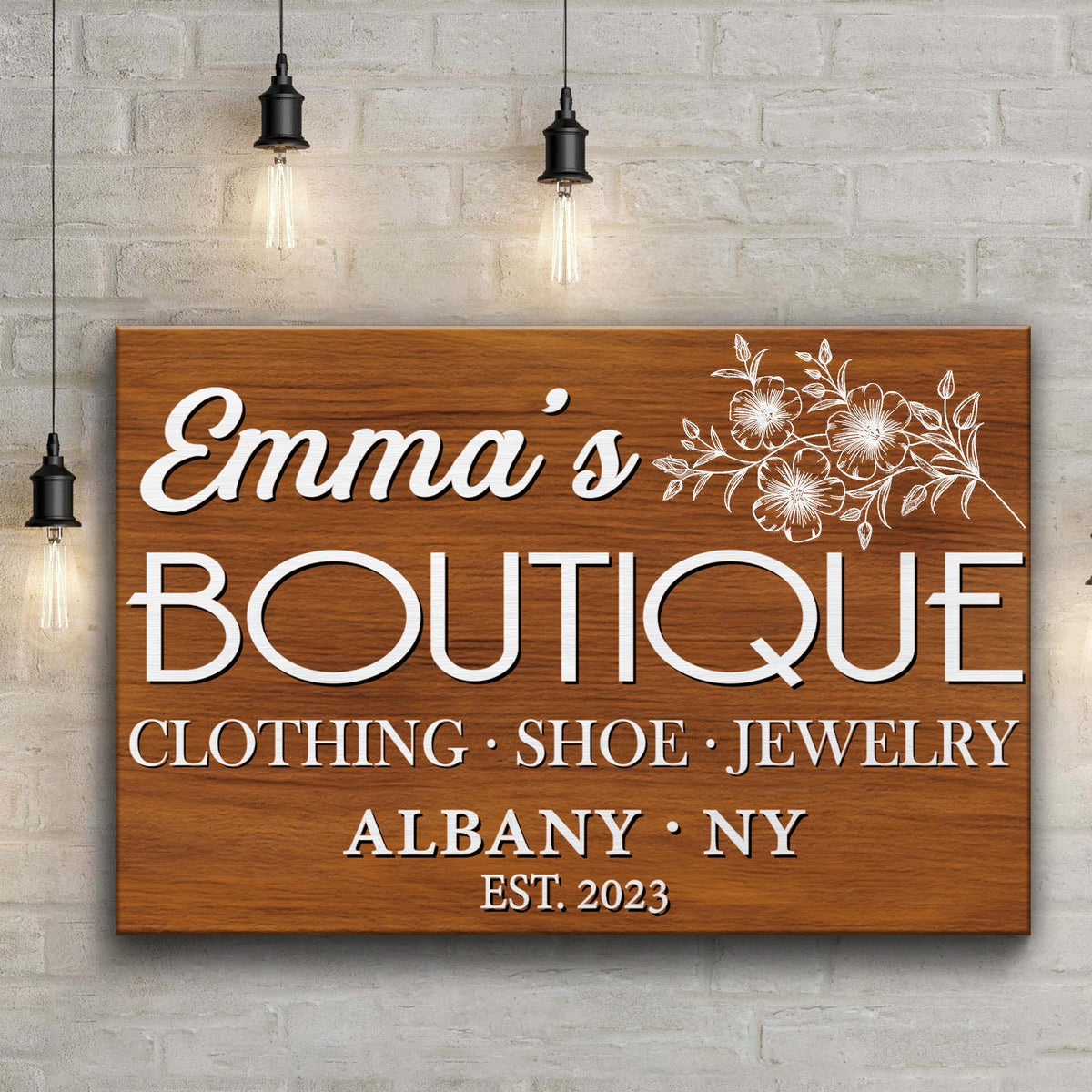 Boutique Sign V by Tailored Canvases