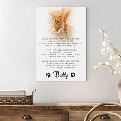 Pet Memorial Sign I'm Right Here In Your Heart by Tailored Canvases