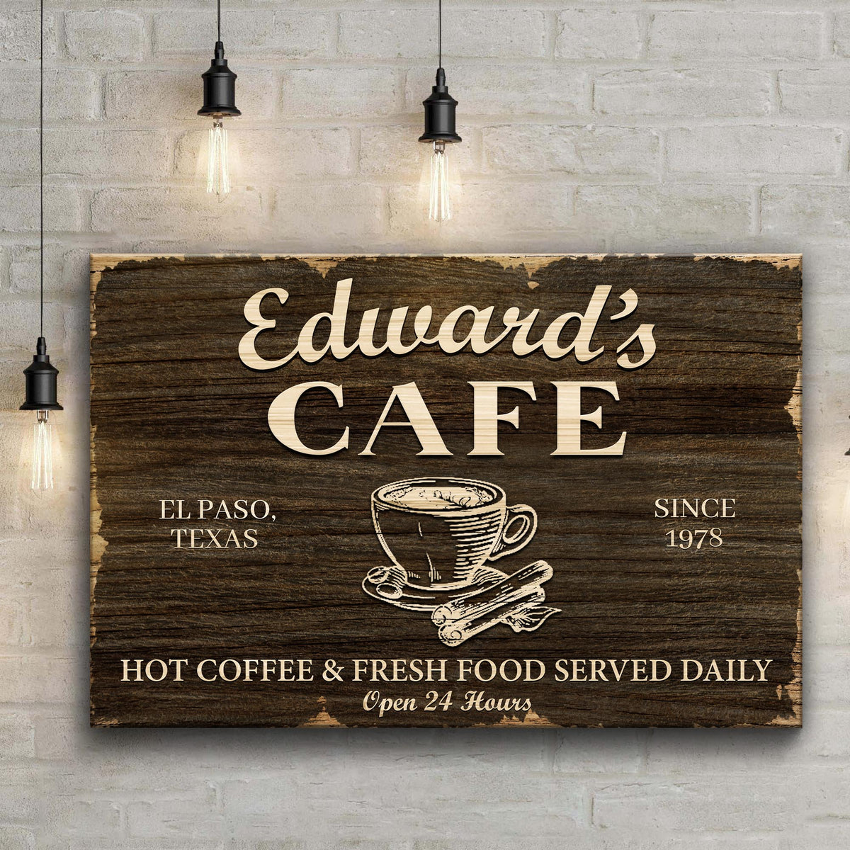 Cafe Sign III by Tailored Canvases