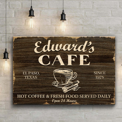 Cafe Sign III by Tailored Canvases