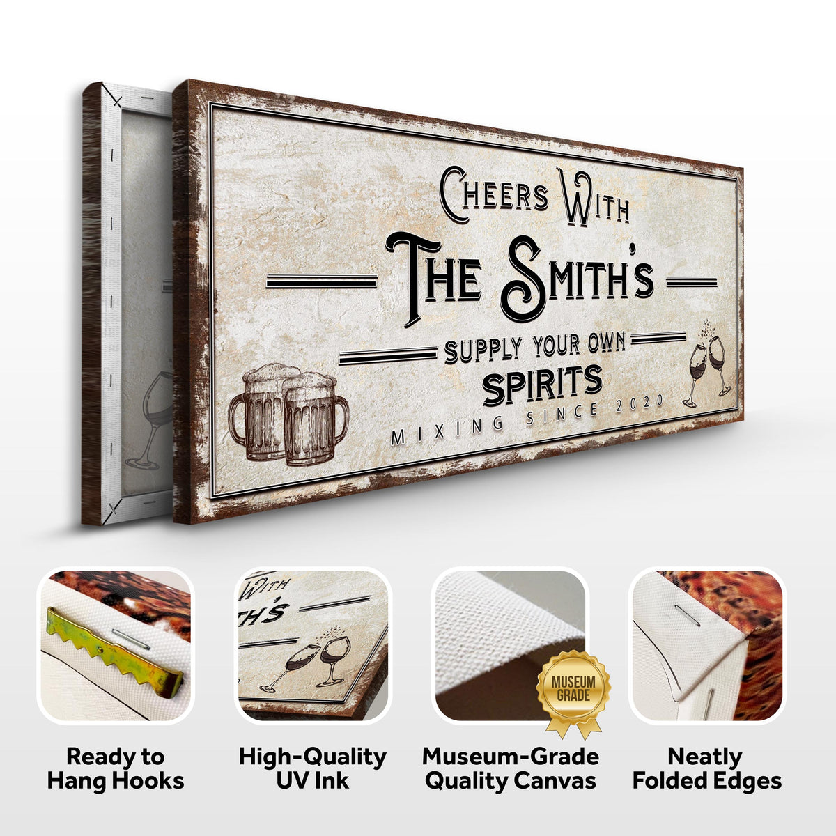 Supply Your Own Spirits Bar Sign by Tailored Canvases
