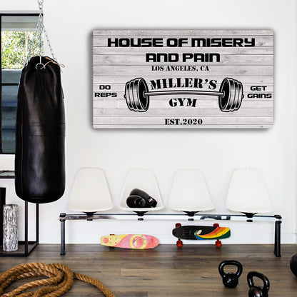 Gym Sign IV by Tailored Canvases