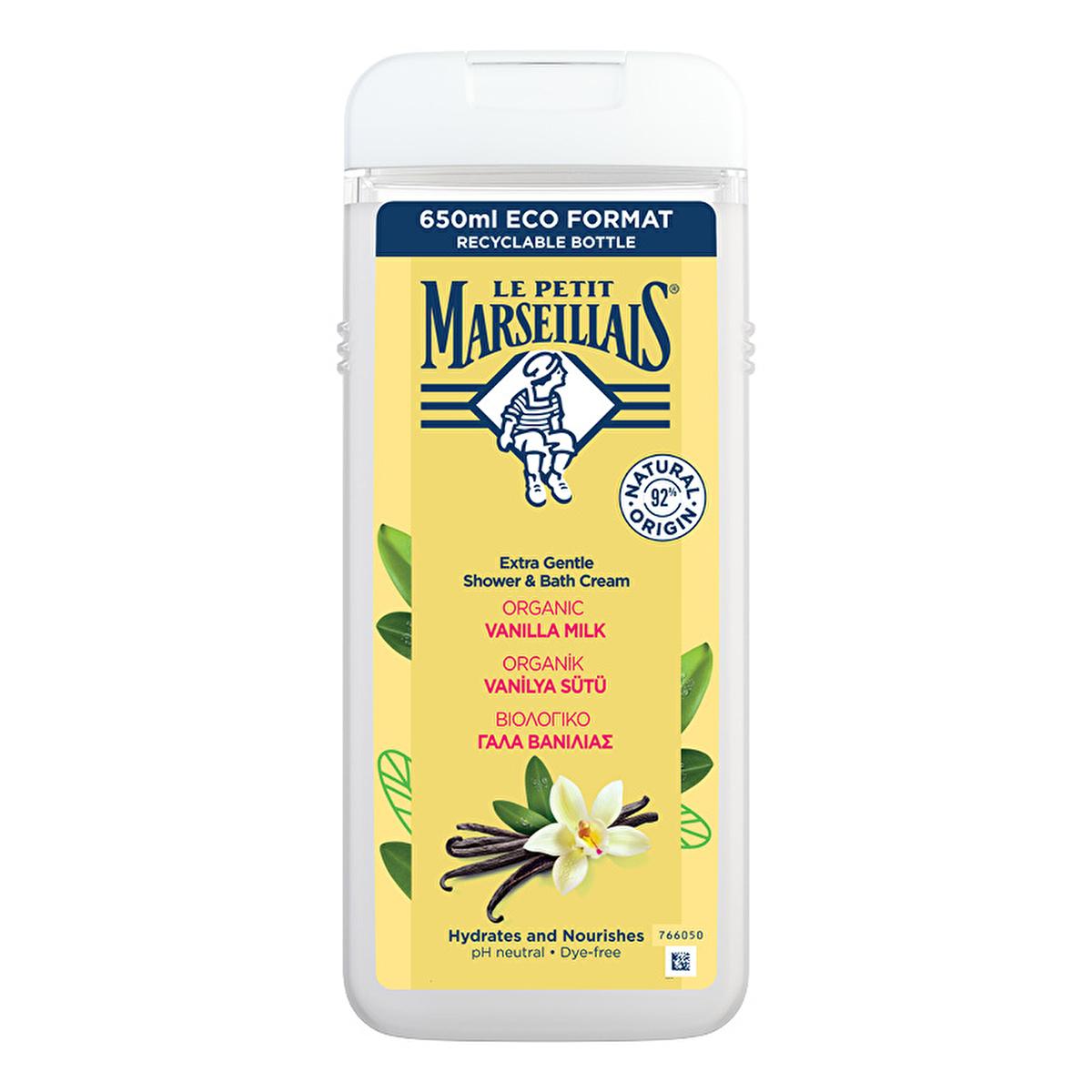 Le Petit Marseillais Vanilla Milk Shower Gel - Nourishing & Gentle Cleansing Body Wash, 21.99 fl oz by Beauty Care Bag