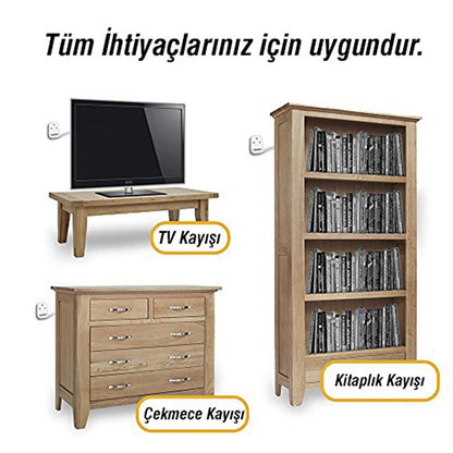 Miny Furniture Safety Anti-Tip Device - Earthquake Safety Device for TV and Furniture Securing by Beauty Care Bag