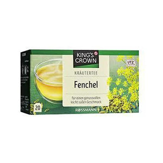 King's Crown Fennel Herbal Tea: Naturally Spiced, Caffeine-Free Digestive Tea - 20 Count by Beauty Care Bag