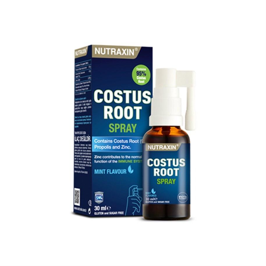 Nutraxin Costus Root & Propolis Dietary Supplement Spray - Natural Health Boost for Vegetarians, 1.01 fl oz by Beauty Care Bag