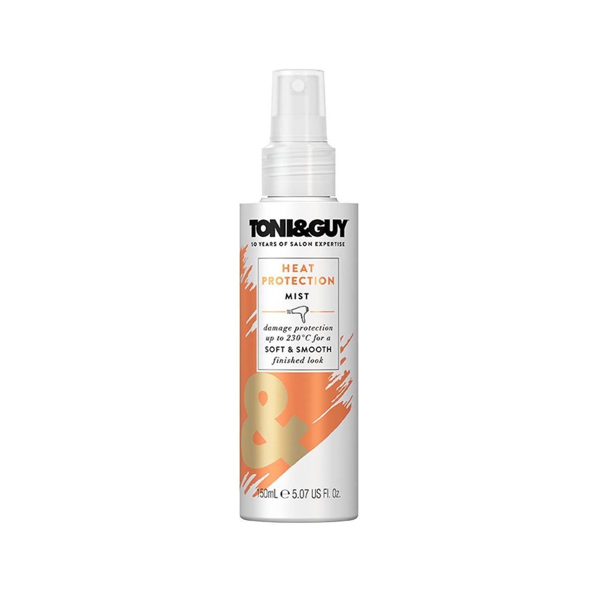 Toni & Guy Heat Protection Spray: Shield Your Hair From Damage - Thermal Protectant Mist for Flat Irons, Curling Irons & Hair Dryers (5.07 fl oz) by Beauty Care Bag