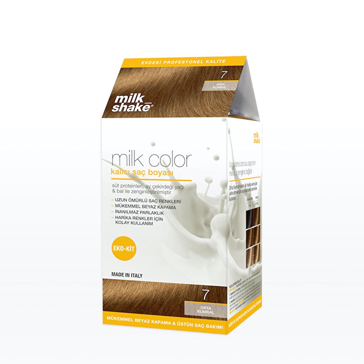 milk_shake Permanent Hair Color Set - Nourishing Hair Dye for Long-Lasting Vibrant Color, 3.72 fl oz by Beauty Care Bag