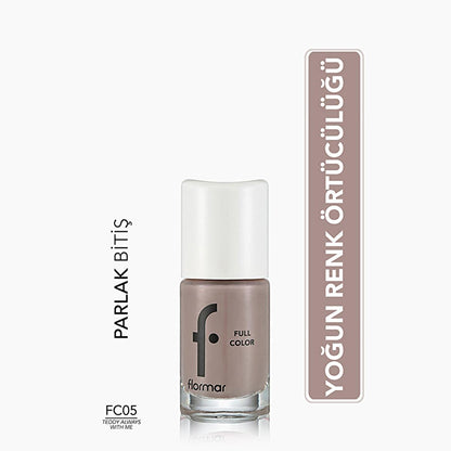 Flormar Full Color Extra Pigmented Nail Polish - Vibrant, Long-Lasting Nail Polish with High Pigmentation by Beauty Care Bag