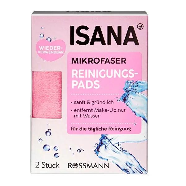 Isana Microfiber Facial Cleansing Pads - Reusable, Vegan & Dermatologically Tested | Gentle Deep Face Cleanse & Makeup Removal by Beauty Care Bag