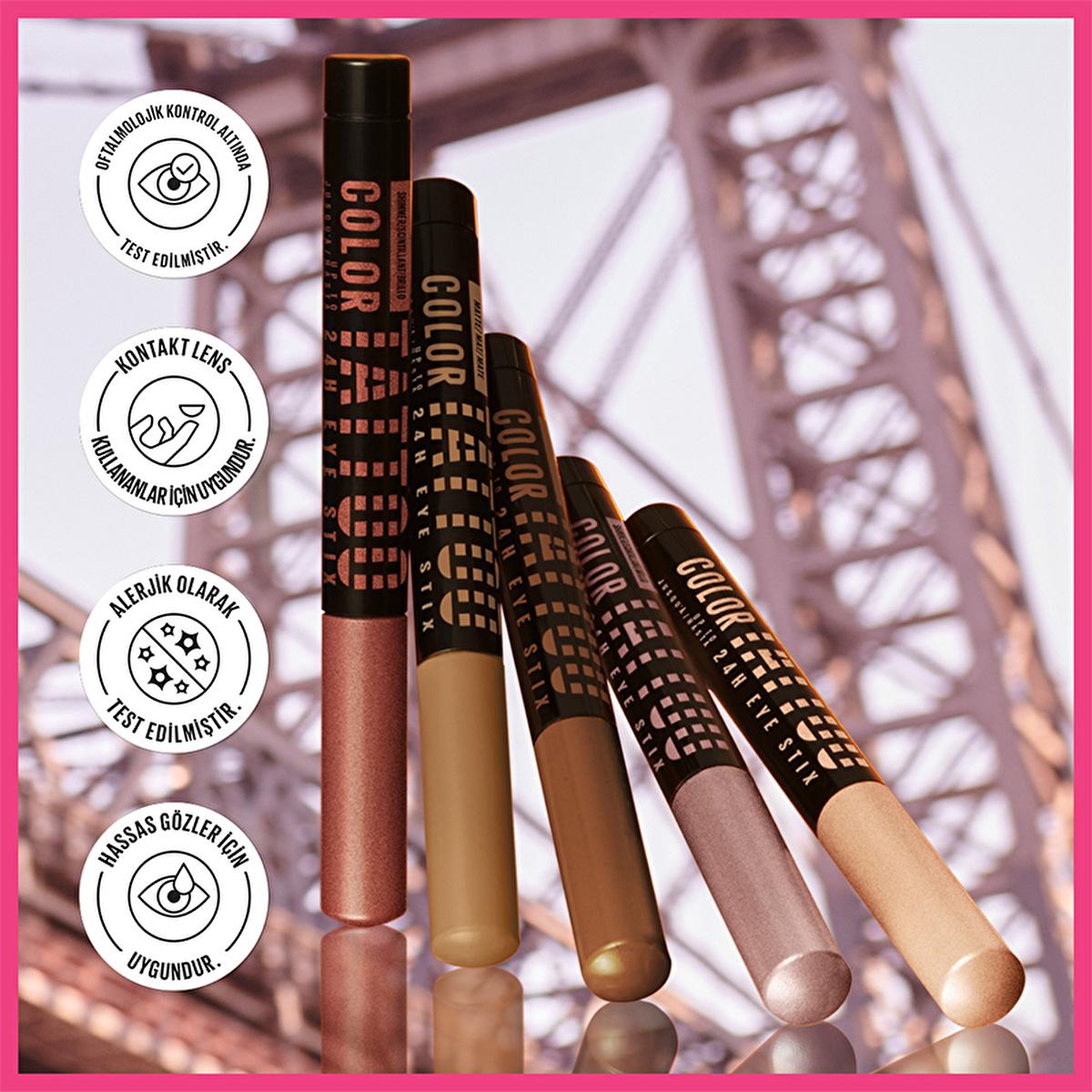 Maybelline Color Tattoo: Long-Lasting Cream Eyeshadow - Waterproof, Smudge-Proof, Intense Color - Gel Eye Shadow by Beauty Care Bag