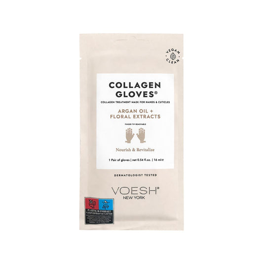 Voesh New York Collagen Gloves with Argan Oil 1 Pair by Beauty Care Bag