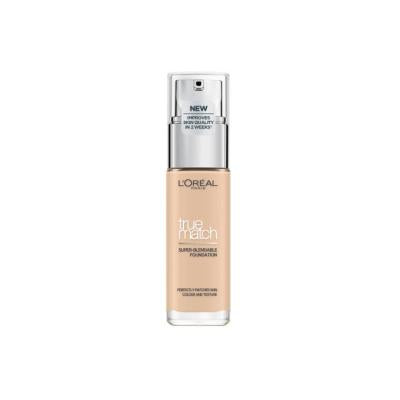 Loreal Paris True Match Foundation: 1N Ivory - Hyaluronic Acid & Vitamin E, Lightweight, Natural Look, SPF 17, Skin Tone Evener by Beauty Care Bag