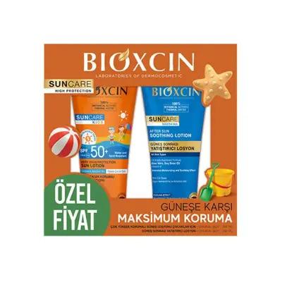 Bioxcin children's SPF 50+ sunscreen and after-sun lotion set