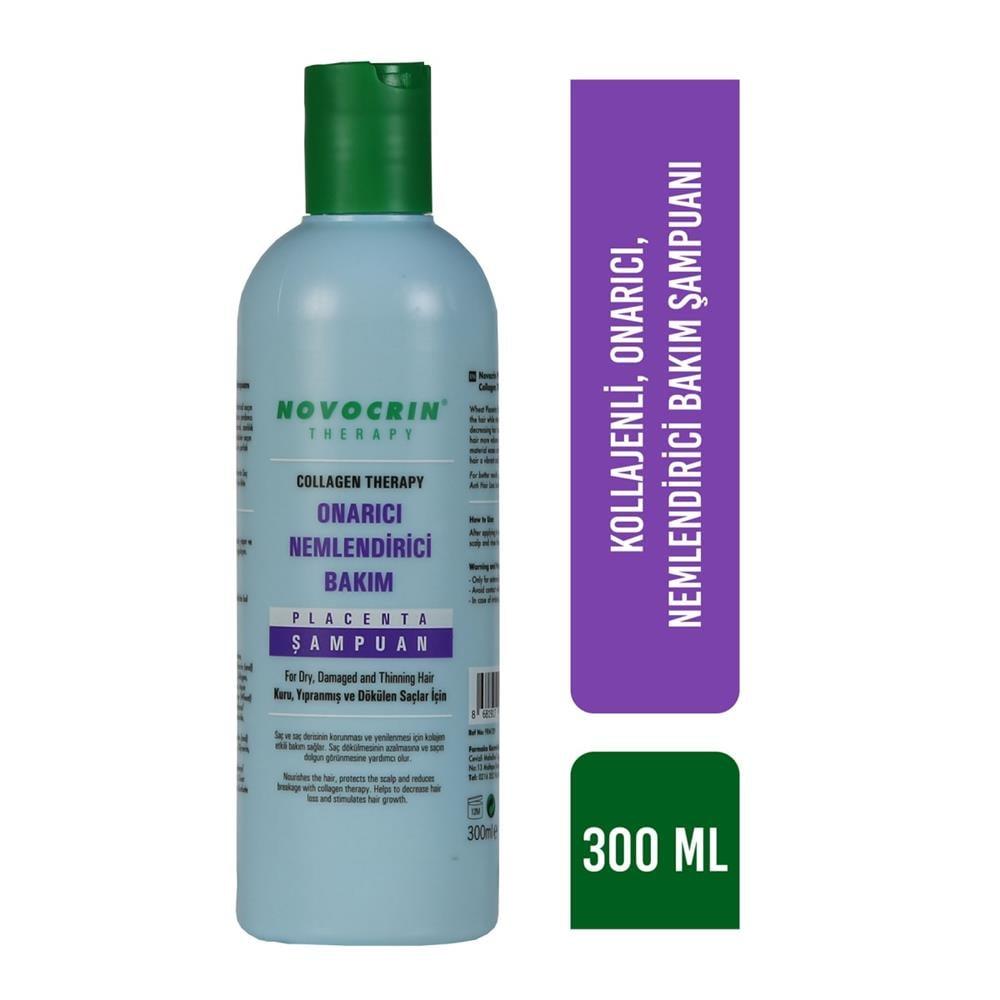 Novocrin Moisturizing Shampoo with Collagen & Placenta Extract - 300ml Repairing & Nourishing Hair Care by Beauty Care Bag