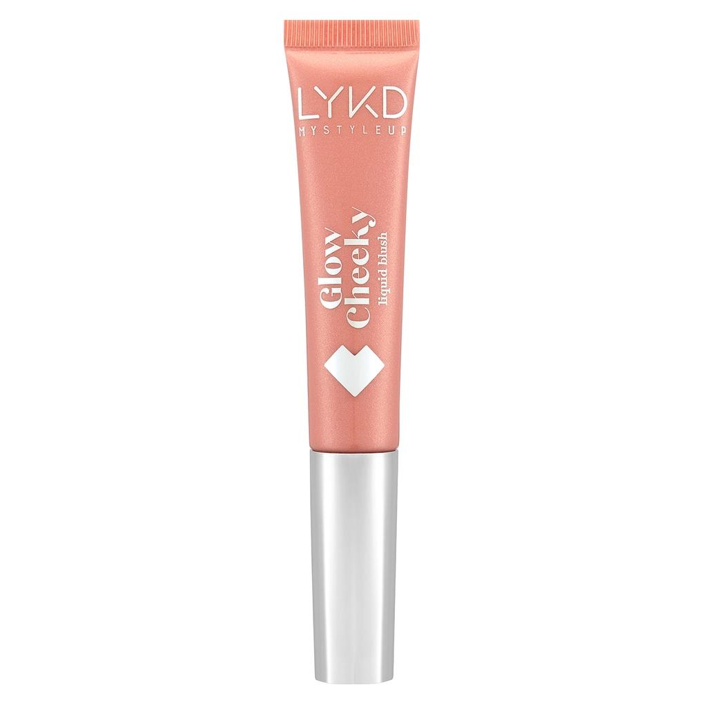 LYKD Glow Cheeky Blush Radiant Peach Powder for a Warm Glow by Beauty Care Bag