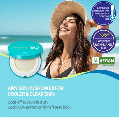 SCINIC Enjoy All Round Airy Sun Cushion SPF 50+ PA++++ by AsiaBeautyMall