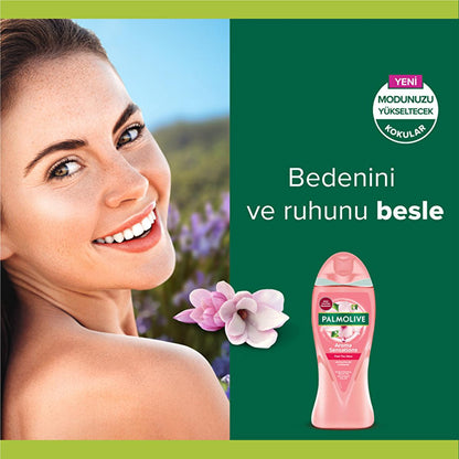 Palmolive Aroma Sensations: Skin Rejuvenating Bath and Shower Gel with Magnolia & Dead Sea Salt - Natural Glow, Dermatologically Tested by Beauty Care Bag