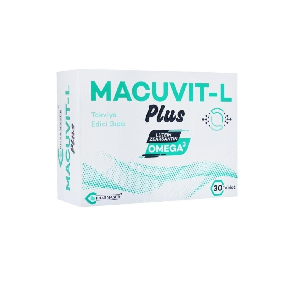 Macuvit-L Plus Support - 30 Tablets with Lutein, Zeaksantin, and Omega-3Vitamin & SupplementTorqelo.com