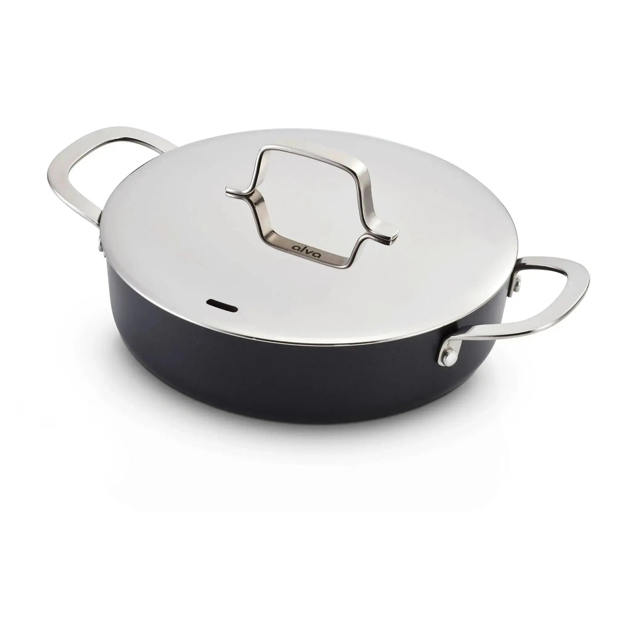Ceramic Nonstick Sauté Pan with Lid, 3.5-Qt by Alva Cookware