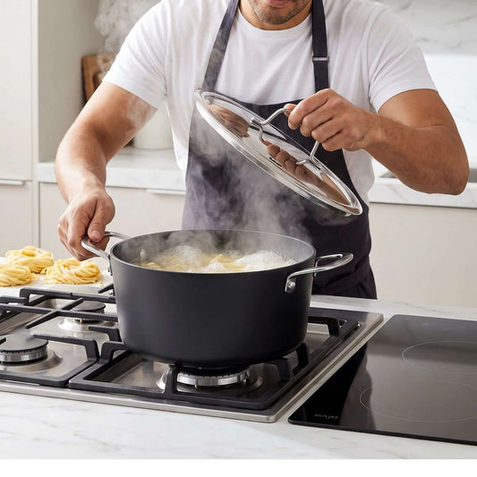Ceramic Nonstick Stock Pot with Lid, 4.5-Qt by Alva Cookware