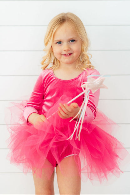 Magenta Velvet L/S Tutu LeotardTutu Leotard L/STorqelo.com