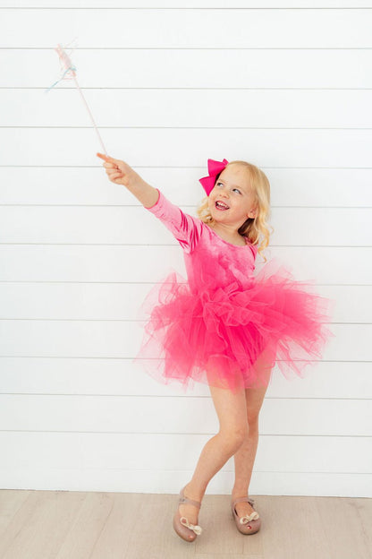 Magenta Velvet L/S Tutu LeotardTutu Leotard L/STorqelo.com