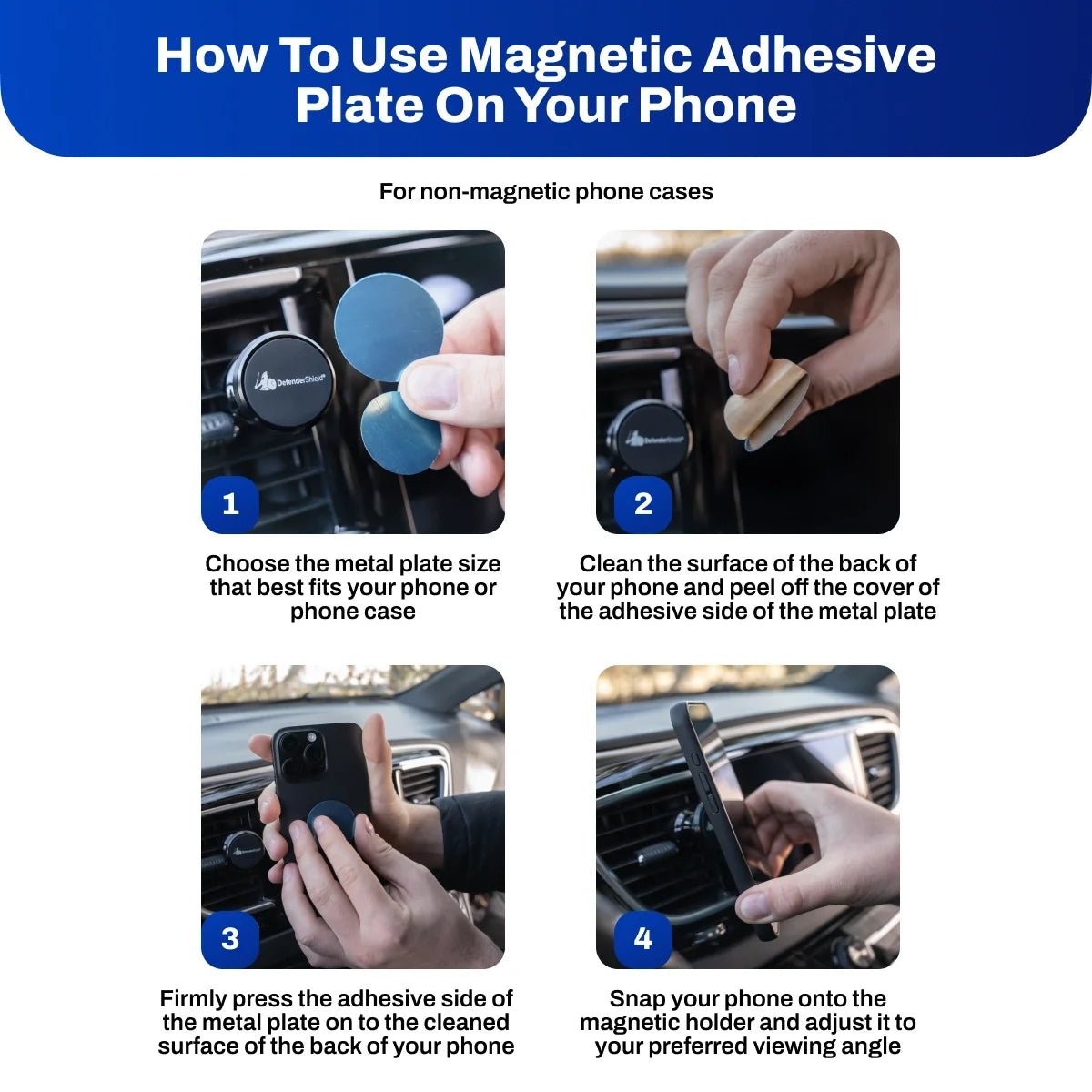 Magnetic Car Phone Holder – Air Vent Mount w/ 360° RotationsimpleTorqelo.com