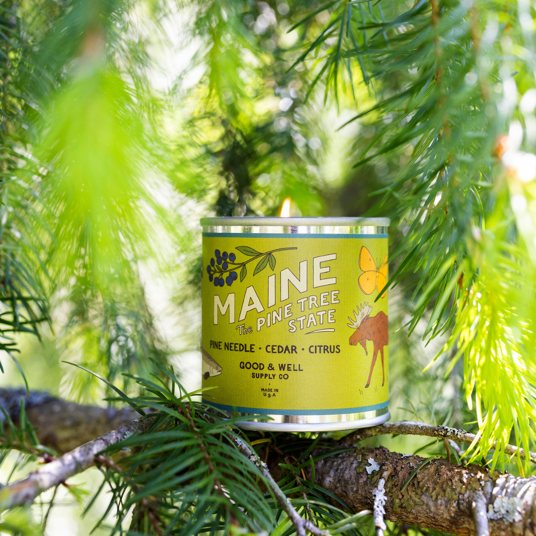 Maine State Candle by Good & Well Supply Co.