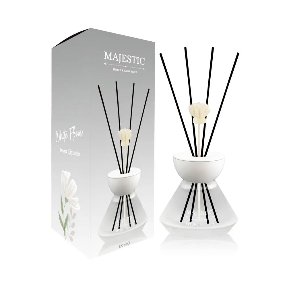 Majestic White Flower Reed Diffuser for Home 120 mlHomeTorqelo.com