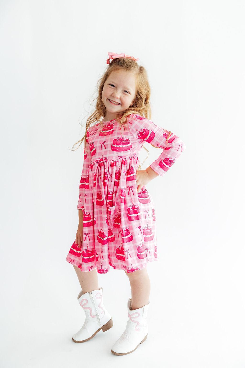Make a Wish L/S Pocket Twirl DressTwirl Dress - L/S - PocketTorqelo.com